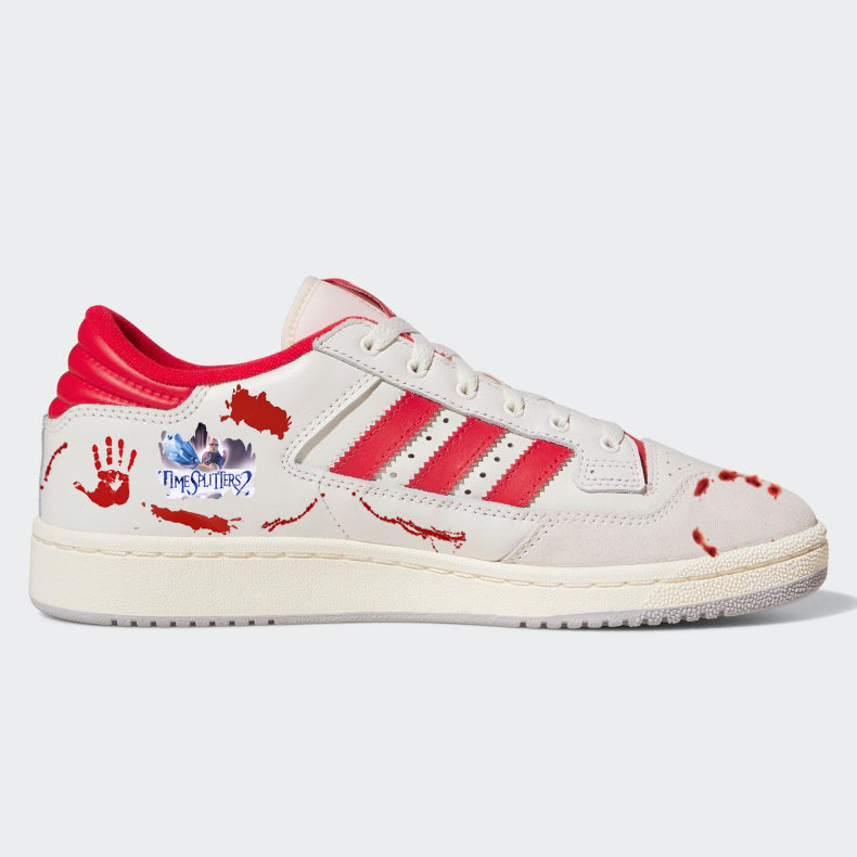 Limited edition Shaun of the dead white / red Adidas Centennial 85 Low trainers / sneakers