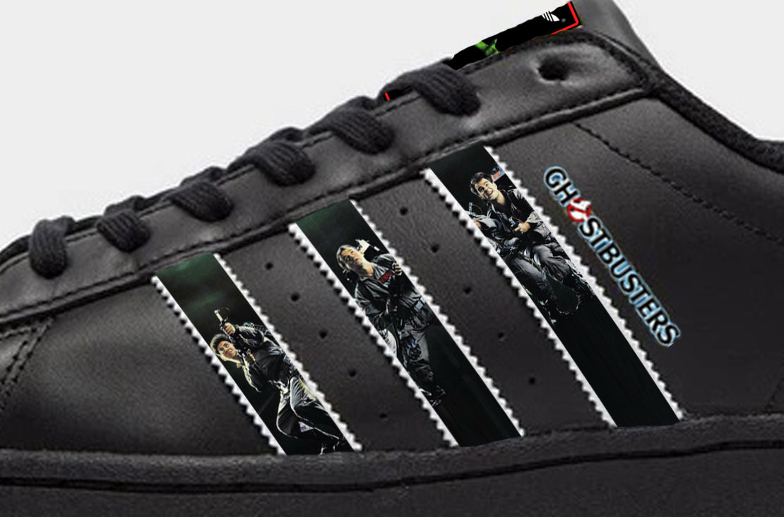 Limited edition Ghostbusters Black Adidas Superstar trainers / sneakers