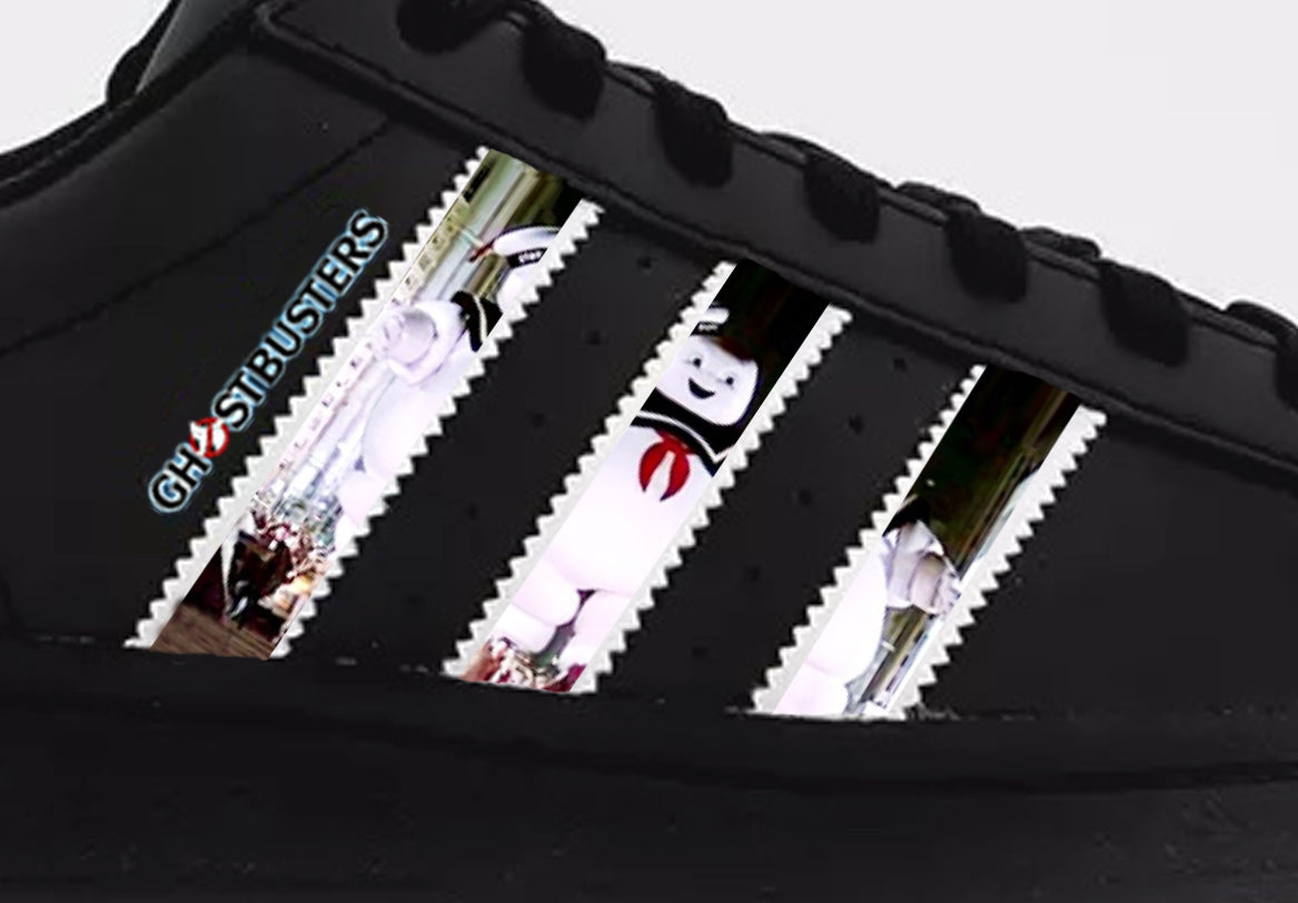 Limited edition Ghostbusters Black Adidas Superstar trainers / sneaker – Sneakcustomtrainers.com