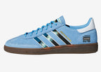 Limited edition Oasis Live 25 Heaton Park Adidas custom Blue / white Handball Spezial trainers / sneakers