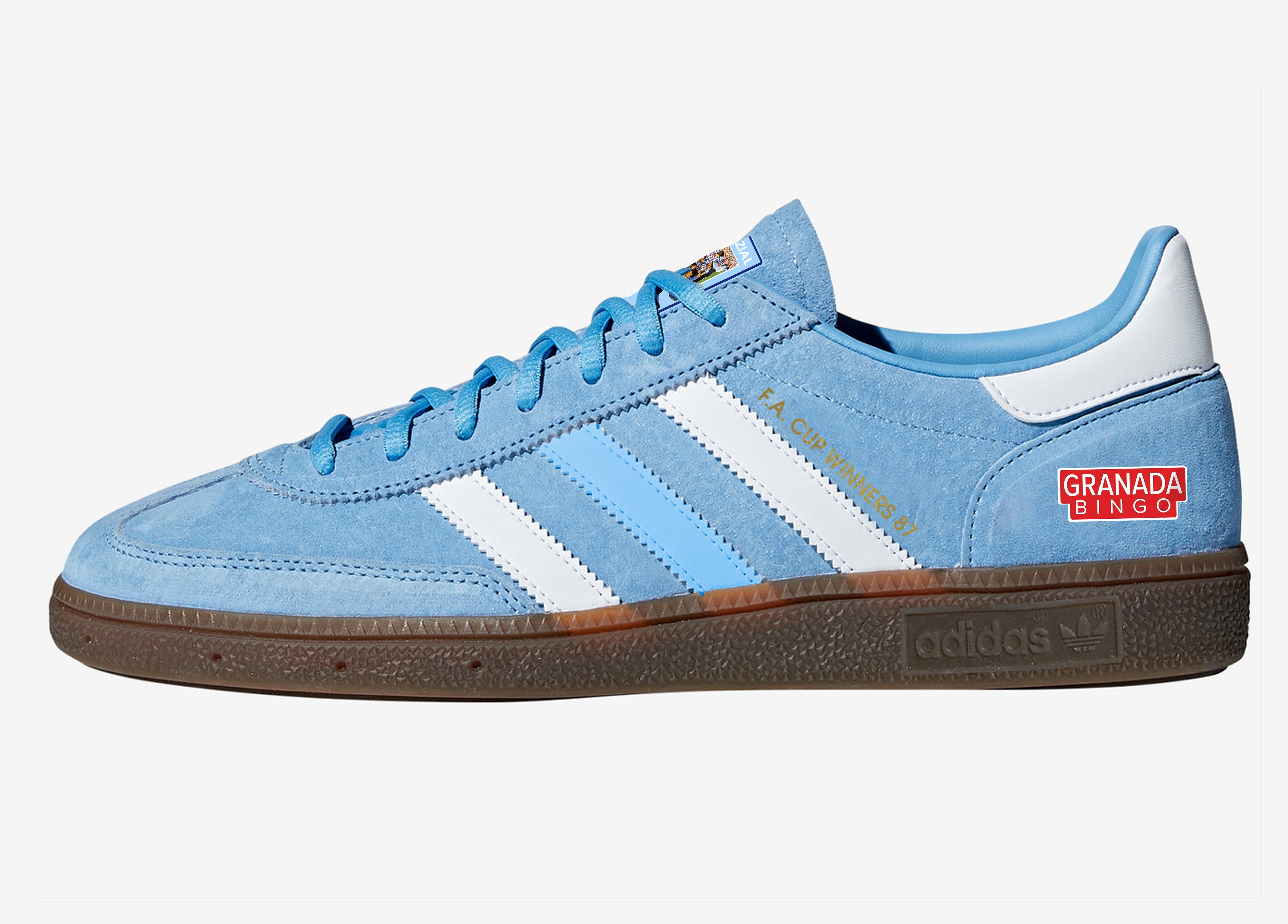 Limited edition Adidas Coventry City F.A. Cup winners 87 Light blue / white Spezial trainers / sneakers