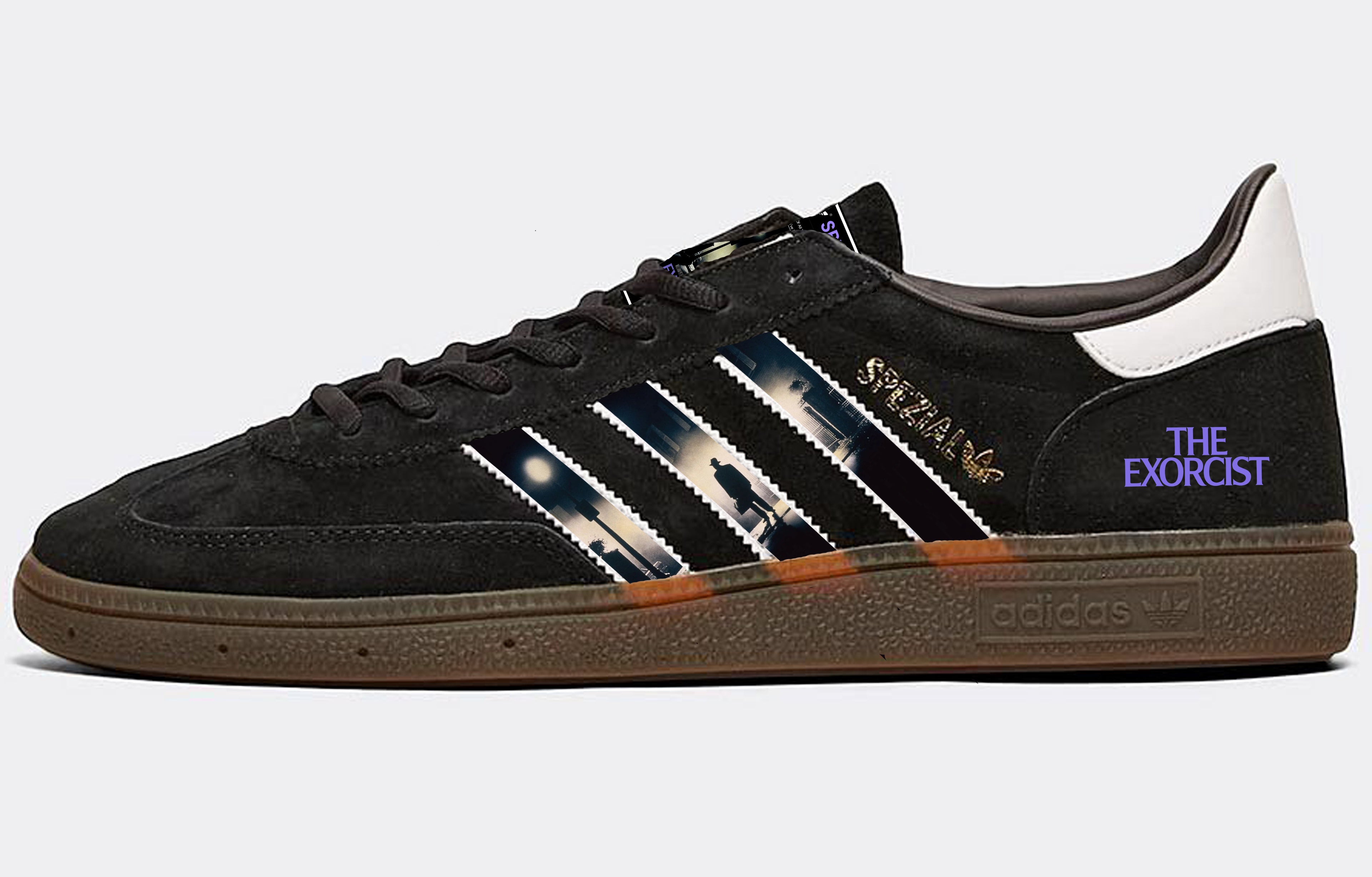 Limited edition The Exorcist movie Black Adidas Spezial trainers / sneakers