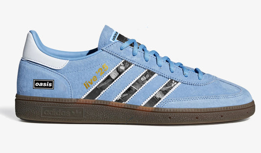 Limited edition Oasis Live 25 Reunion tour Adidas custom Blue / white Handball Spezial trainers / sneakers (Copy)