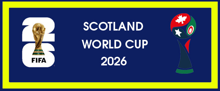 Limited edition Scotland World cup 26 Adidas custom Blue / Neon yellow Spezial trainers / sneakers