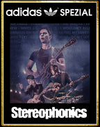 Limited edition Stereophonics inspired Black Adidas custom Spezial trainers / sneakers
