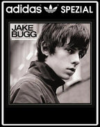 Limited edition Jake Bugg inspired black / white  Adidas custom Handball Spezial trainers / sneakers