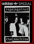 Limited edition Rage Against The Machine - Adidas custom Black Handball Spezial trainers / sneakers