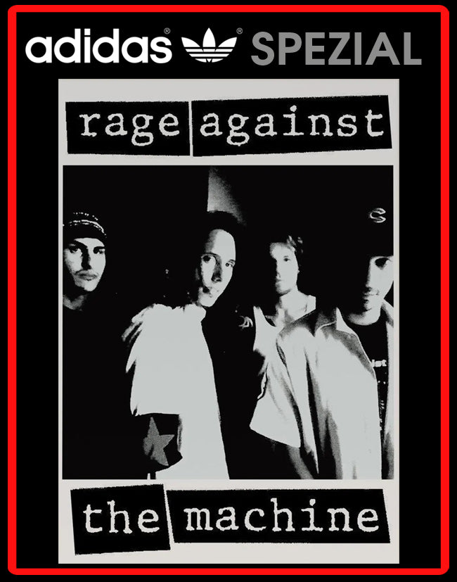 Limited edition Rage Against The Machine - Adidas custom Black Handball Spezial trainers / sneakers