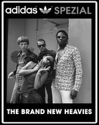 Limited edition The Brand New Heavies Adidas custom Black Spezial trainers / sneakers