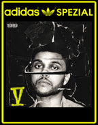 Limited edition The Weekend - Beauty behind the madness - Adidas custom Black / white Handball Spezial trainers / sneakers