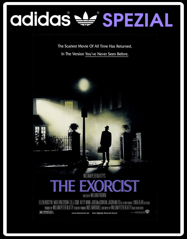 Limited edition The Exorcist movie Black Adidas Spezial trainers / sneakers