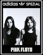 Limited edition Pink Floyd Meddle black / white Adidas custom Handball Spezial trainers / sneakers