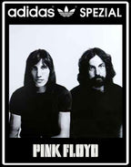 Limited edition Pink Floyd Meddle black / white Adidas custom Handball Spezial trainers / sneakers