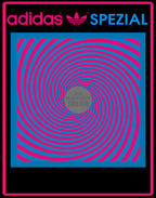 Limited edition The Black Keys "Turn Blue" Black Adidas custom Handball Spezial trainers / sneakers
