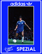 Limited edition Birmingham City Trevor Francis  blue / white Adidas custom Handball Spezial trainers /sneakers