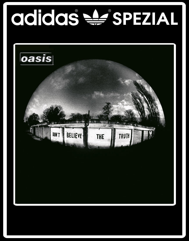 Limited edition Oasis - Don`t believe the truth - Adidas Black custom Spezial trainers / sneakers