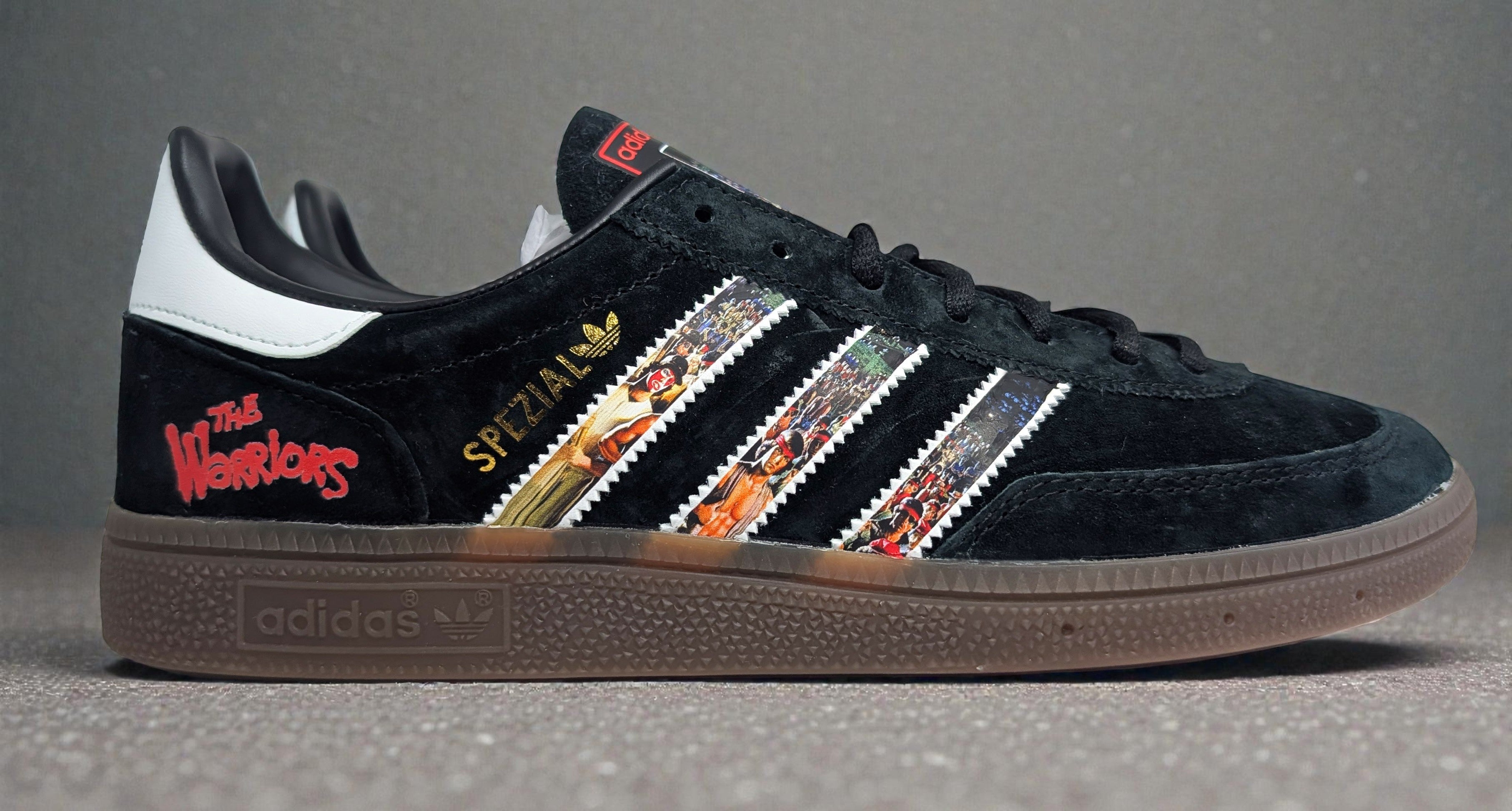 Limited edition The Warriors Movie Adidas Handball Spezial Black / Red / White trainers / sneakers