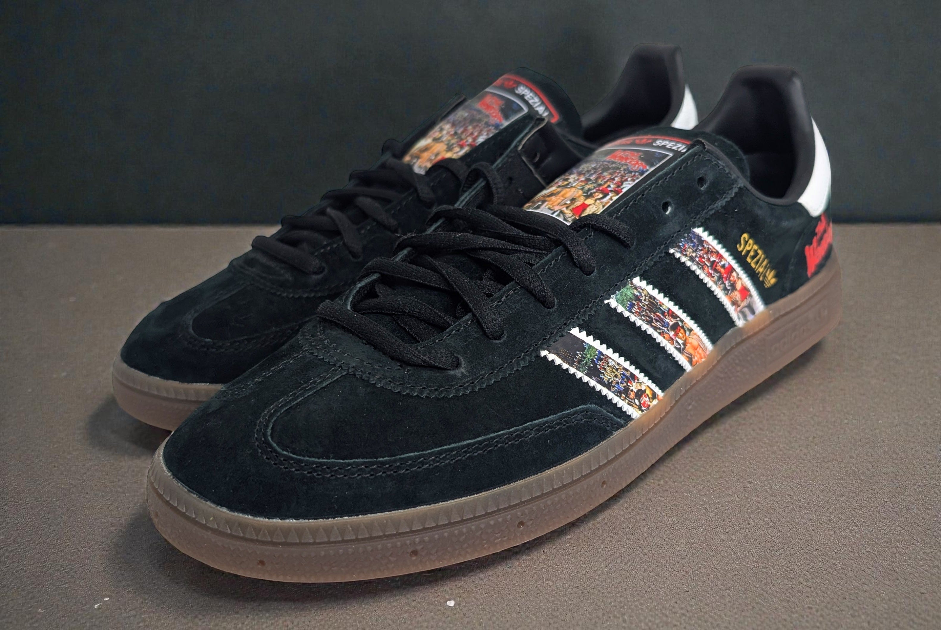 Limited edition The Warriors Movie Adidas Handball Spezial Black / Red / White trainers / sneakers