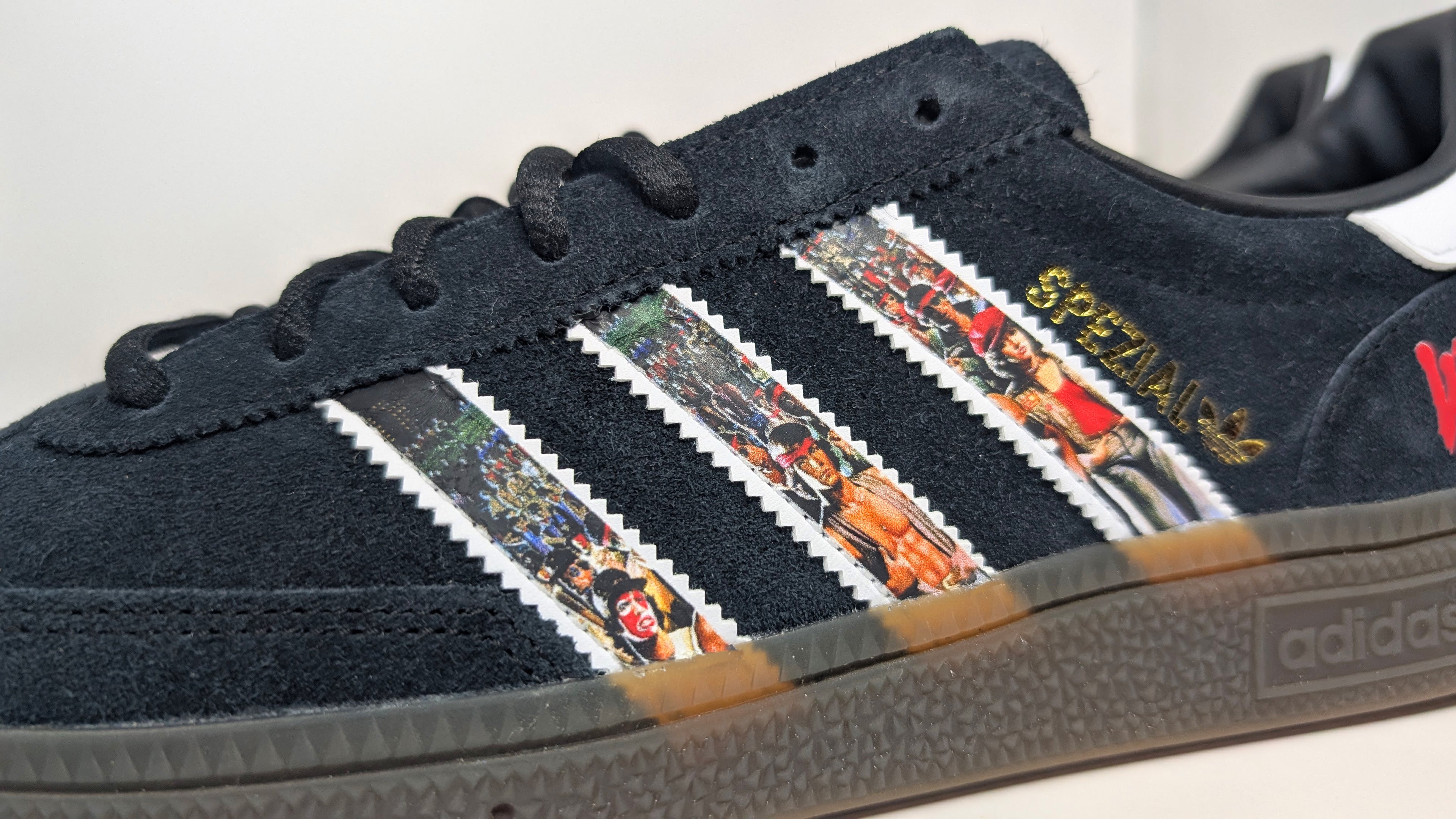 Limited edition The Warriors Movie Adidas Handball Spezial Black / Red / White trainers / sneakers