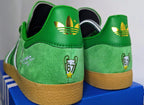 Limited edition Celtics FC European champions 67 green / white Adidas custom Gazelle trainers / sneakers