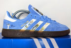 Limited edition Argentina Messi The GOAT blue / white Adidas custom Handball Spezial trainers /sneakers