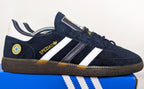 Limited edition retro Newcastle Tino Asprilia inspired Black /White/  Adidas custom Handball Spezial trainers / sneakers