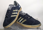 Limited edition Muhammad Ali inspired Black / Grey Adidas custom Gazelle trainers / sneakers
