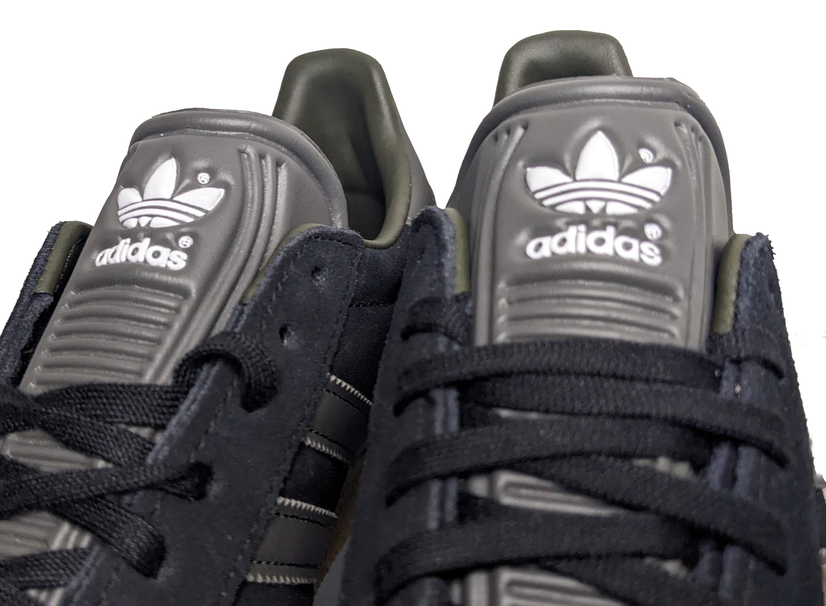 Limited edition Muhammad Ali inspired Black / Grey Adidas custom Gazelle trainers / sneakers