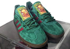 Limited edition Home Alone Christmas movie green / red Adidas Handball Spezial trainers / sneakers