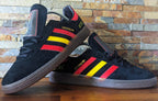 Limited edition Guns N Roses Appetite For Destruction black / red / yellow Adidas custom Handball Spezial trainers / sneakers