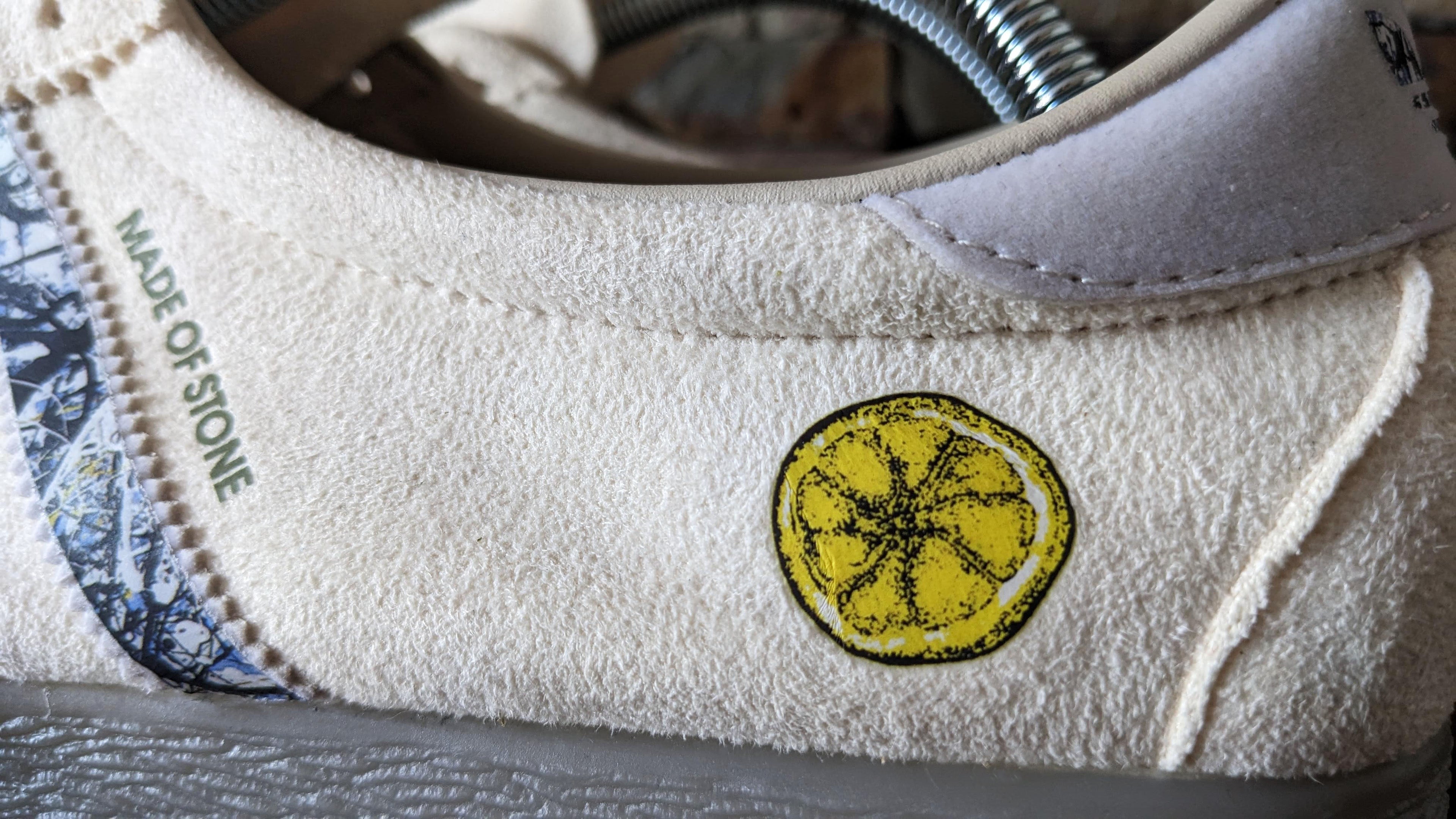 Limited edition The Stone Roses Made of Stone Custom Adidas originals off white / grey trainers / sneakers