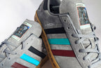 Limited edition F1 Lewis Hamilton grey / black Adidas custom Hamburg trainers / sneakers