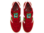 Limited edition Elf (Buddy) Christmas movie red / white / green Adidas Hamburg trainers / sneakers