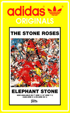 Limited edition The Stone Roses Elephant Stone Adidas Sunshine yellow / red  trainers / sneakers