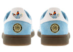 Limited edition The Stone Roses Fools gold light blue / white Adidas custom Handball Spezial trainers / sneakers