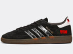 Limited edition Hitchcock`s Psycho movie Black / White / red Adidas Handball Spezial trainers / sneakers