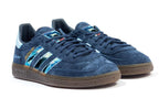 Limited edition John Carpenters The Thing movie inspired navy blue /sky blue Adidas custom Handball Spezial trainers / sneakers