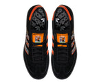 Limited edition Hull City FC Dean Windass inspired black / orange suede Adidas Handball Spezial trainers / sneakers